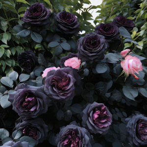 Роза Черная купить по цене от 450р. в интернет-магазине «Посадика» с доставкой почтой в в Петровске и по всей России – [изображение №1].
