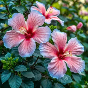 Гибискус садовый Тропикал Сан купить по цене от 293р. в интернет-магазине «Посадика» с доставкой почтой в в Петровске и по всей России – [изображение №1].