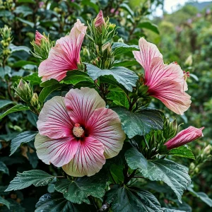 Гибискус Иден Бьюти купить по цене от 460р. в интернет-магазине «Посадика» с доставкой почтой в в Петровске и по всей России – [изображение №1].