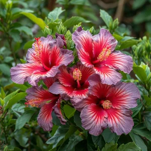 Гибискус Кримсон Флейм купить по цене от 479р. в интернет-магазине «Посадика» с доставкой почтой в в Петровске и по всей России – [изображение №1].